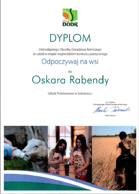 SP Sokołowiec - "ODPOCZYWAJ NA WSI" - konkurs plastyczny
